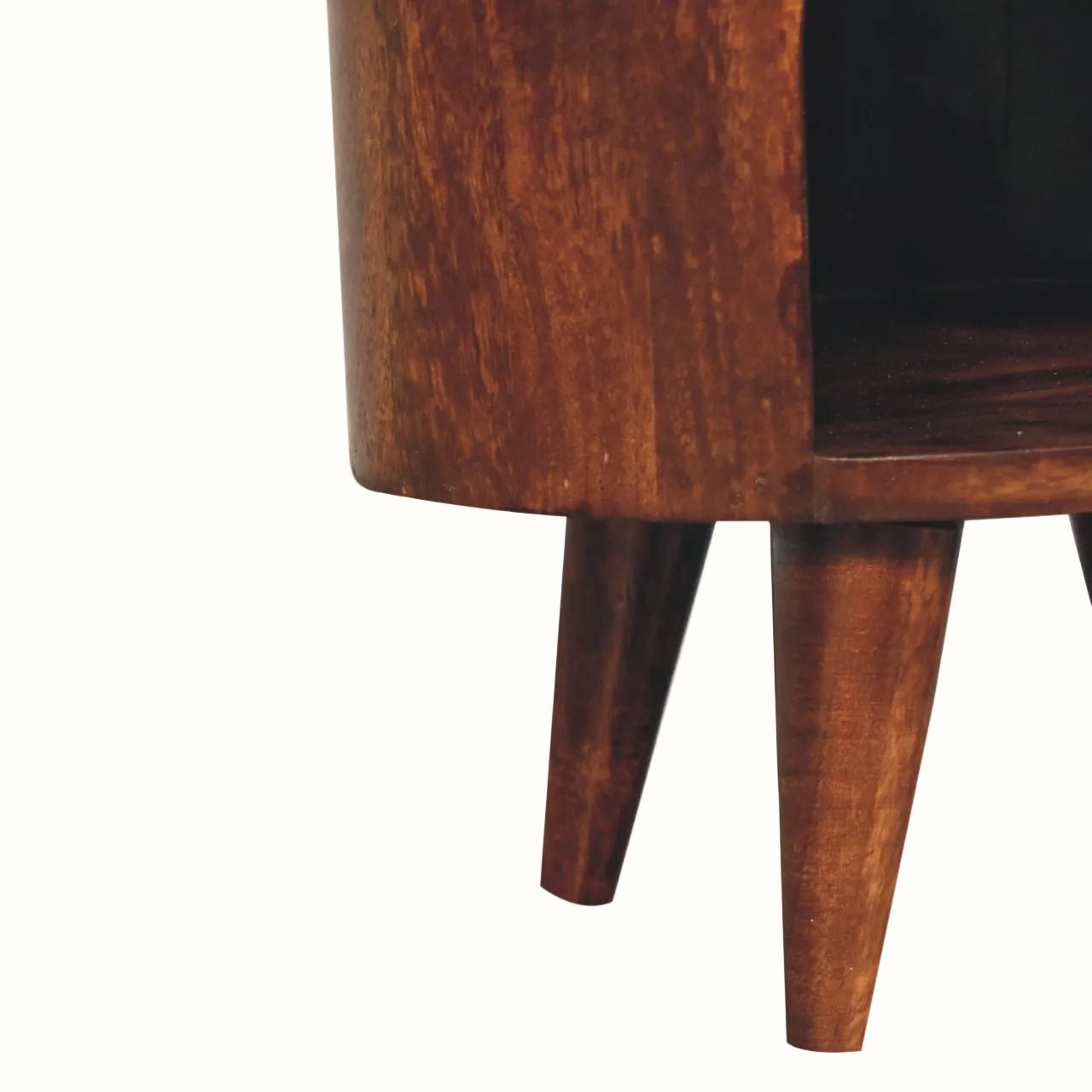 Molina Open Bedside Table 1 Drawer, Medium - California Walnut Bedside Tables - Bokel Home