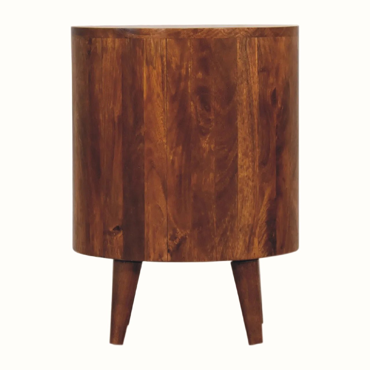 Molina Open Bedside Table 1 Drawer, Medium - Chestnut Bedside Tables - Bokel Home