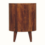 Molina Open Bedside Table 1 Drawer, Medium - Chestnut Bedside Tables - Bokel Home