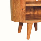 Molina Open Bedside Table 1 Drawer, Medium - Natural Bedside Tables - Bokel Home