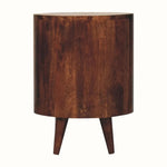 Molina Open Bedside Table - California Walnut Bedside Tables - Bokel Home