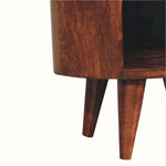 Molina Open Bedside Table - California Walnut Bedside Tables - Bokel Home