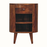 Molina Open Bedside Table - Chestnut Bedside Tables - Bokel Home