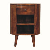 Molina Open Bedside Table - Chestnut Bedside Tables - Bokel Home