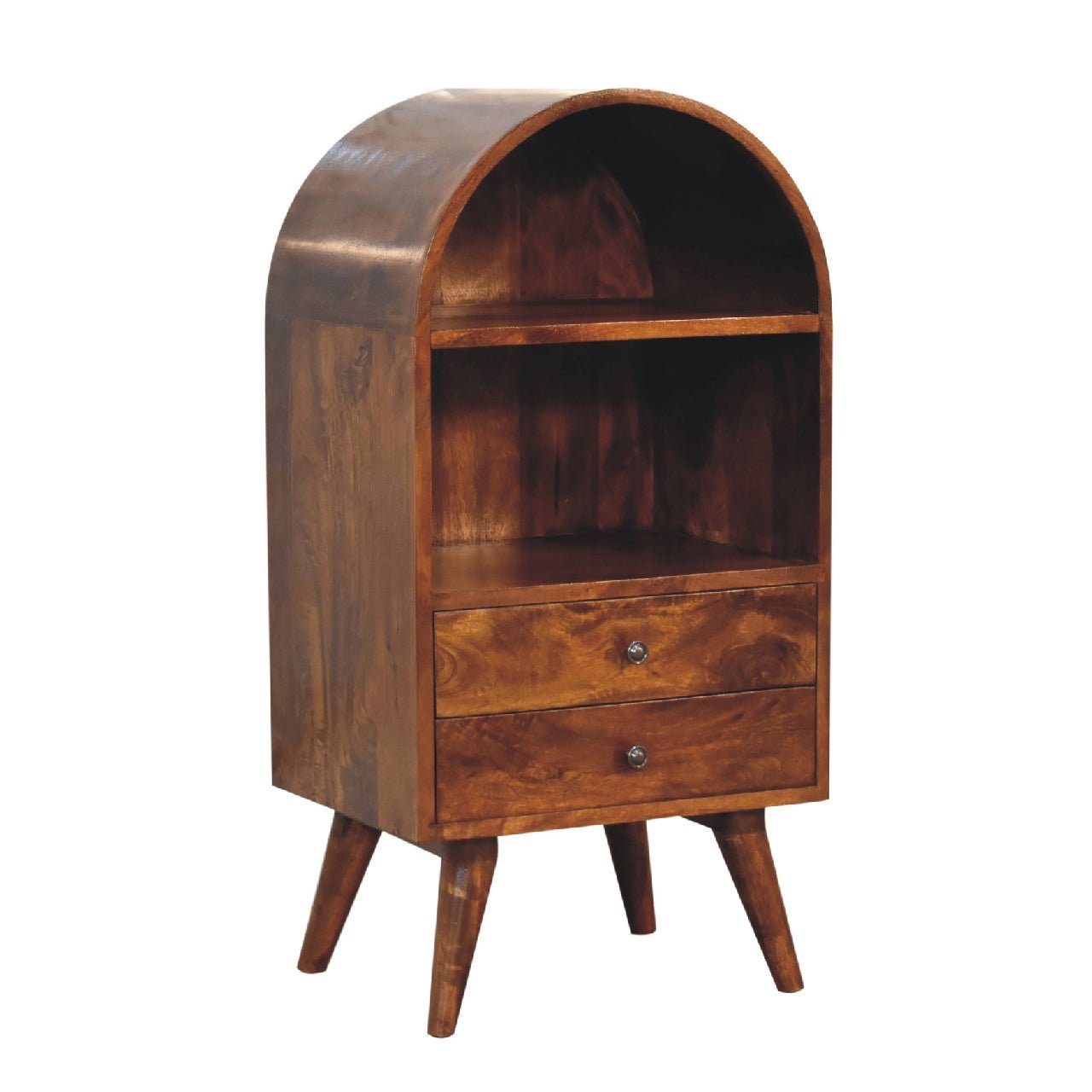 Molina Open Storage Cabinet - Chestnut Cabinets & Sideboards - Bokel Home