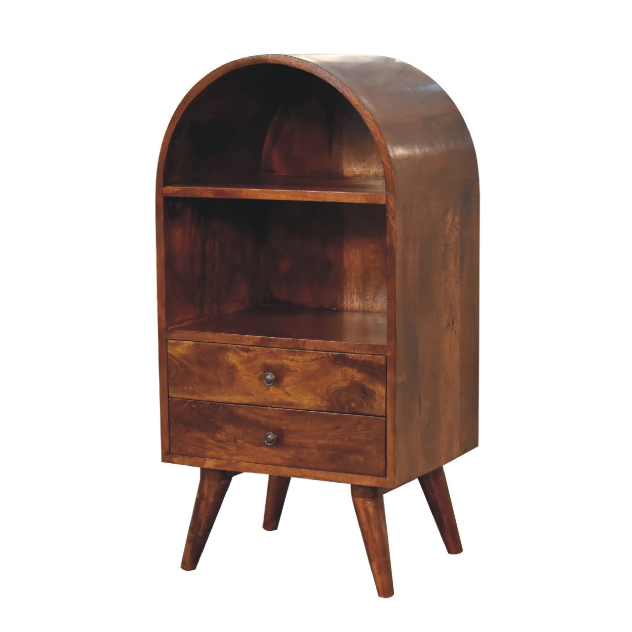 Molina Open Storage Cabinet - Chestnut Cabinets & Sideboards - Bokel Home