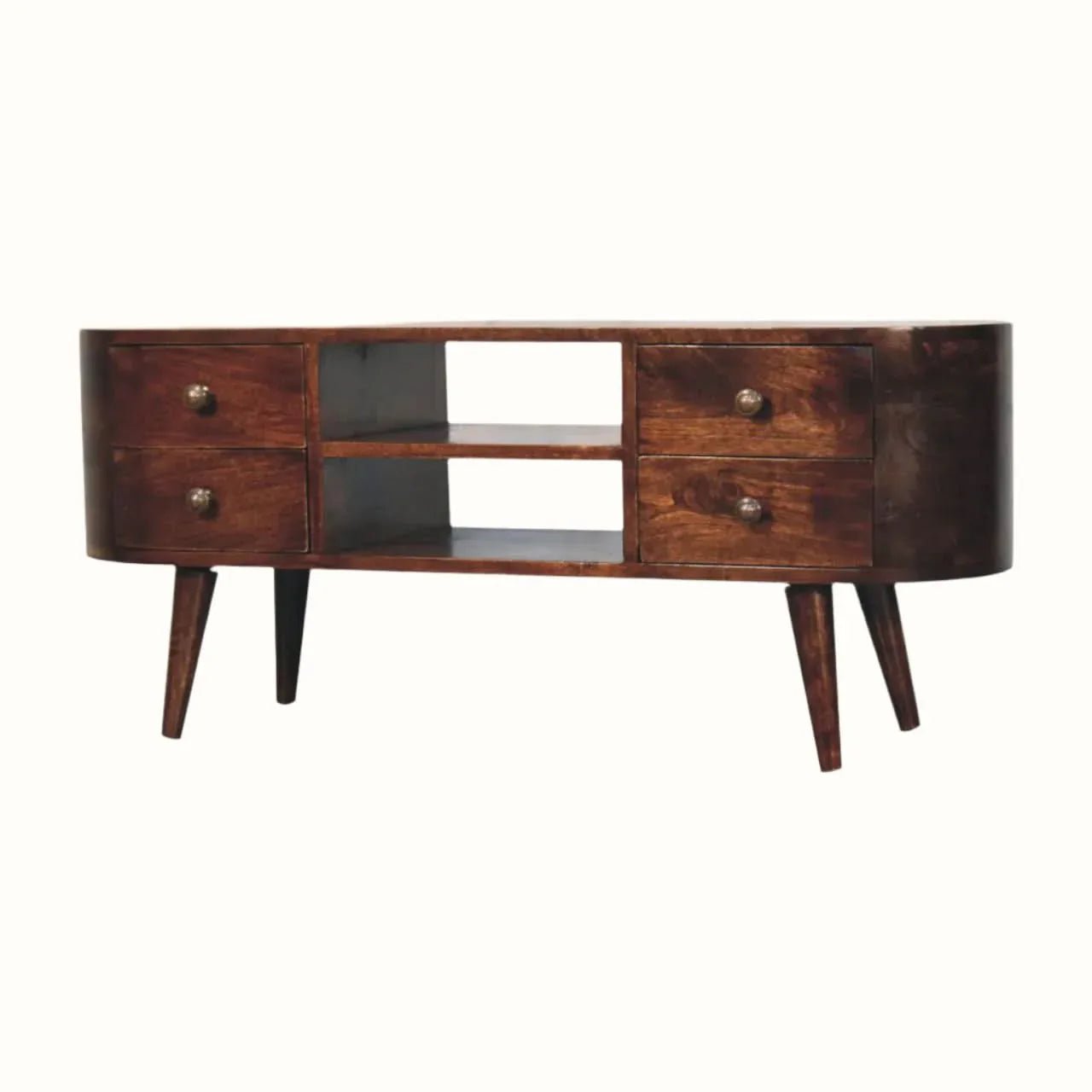 Molina TV Stand, Large - California Walnut TV Stands - Bokel Home