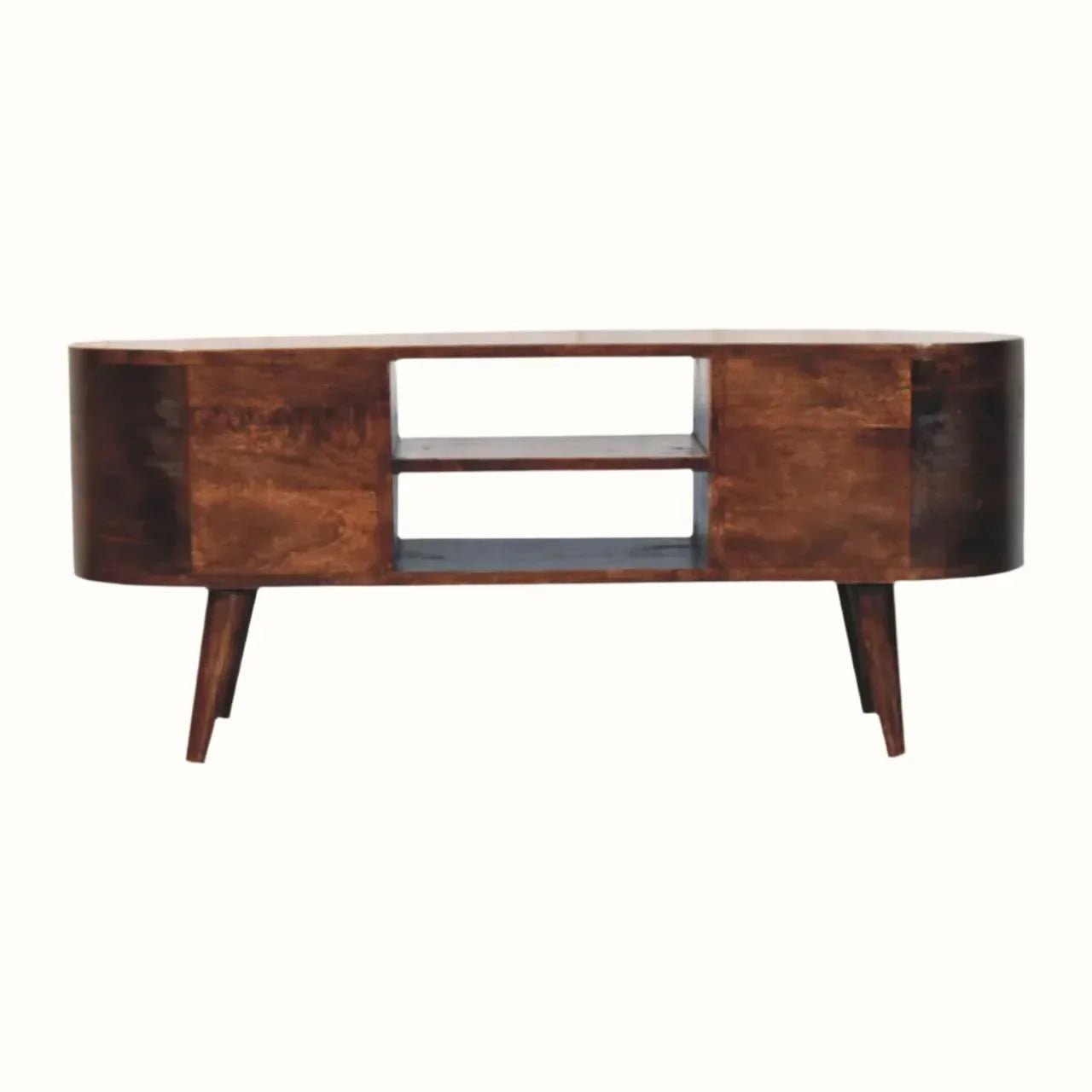 Molina TV Stand, Large - California Walnut TV Stands - Bokel Home