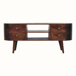 Molina TV Stand, Large - California Walnut TV Stands - Bokel Home