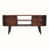 Molina TV Stand, Large - California Walnut TV Stands - Bokel Home