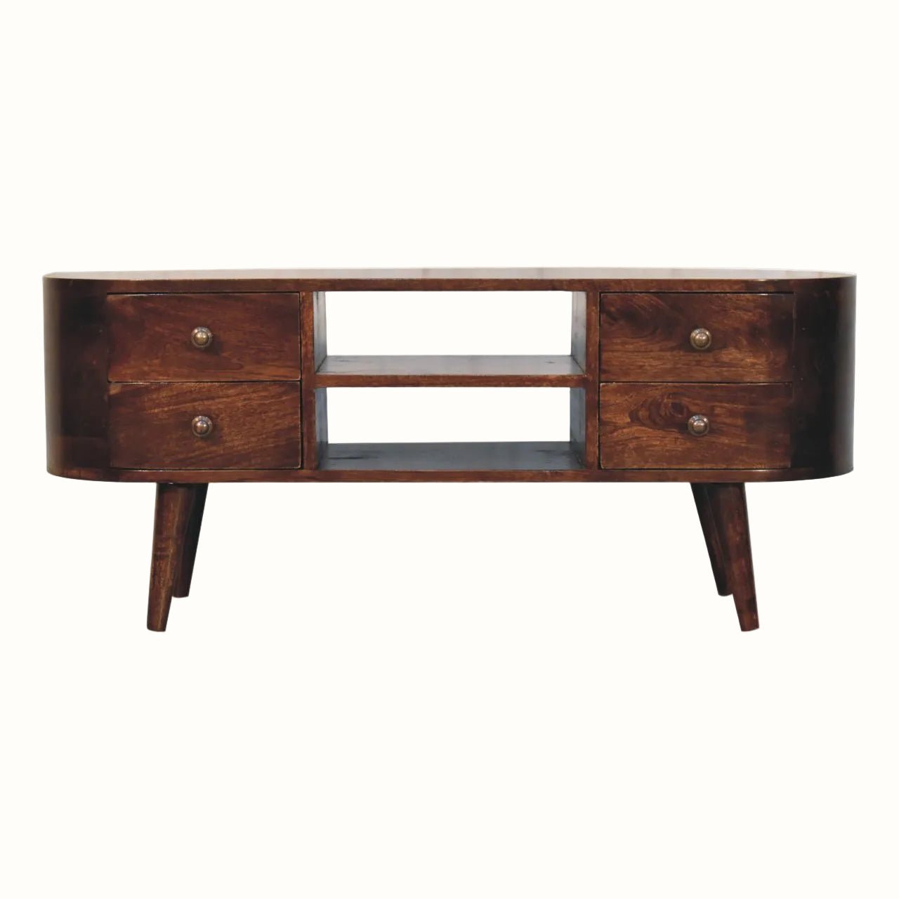 Molina TV Stand, Large - California Walnut TV Stands - Bokel Home