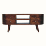 Molina TV Stand, Large - California Walnut TV Stands - Bokel Home
