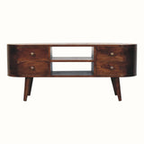 Molina TV Stand, Large - California Walnut TV Stands - Bokel Home