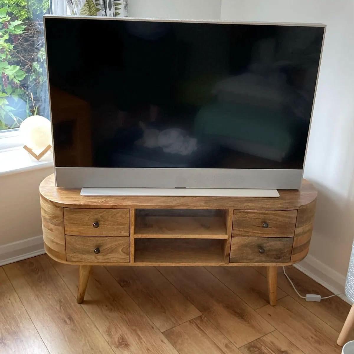 Molina TV Stand, Large - Natural TV Stands - Bokel Home