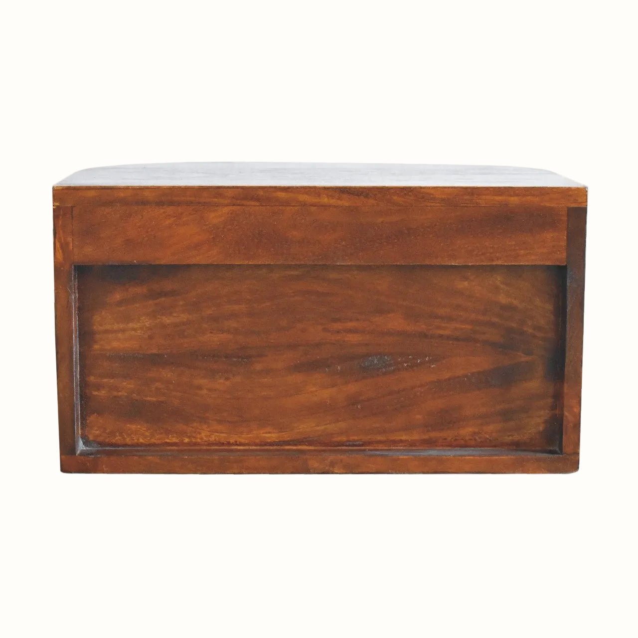 Molina Wall Mounted Bedside Table with 2 Drawers, Medium - Chestnut Bedside Tables - Bokel Home