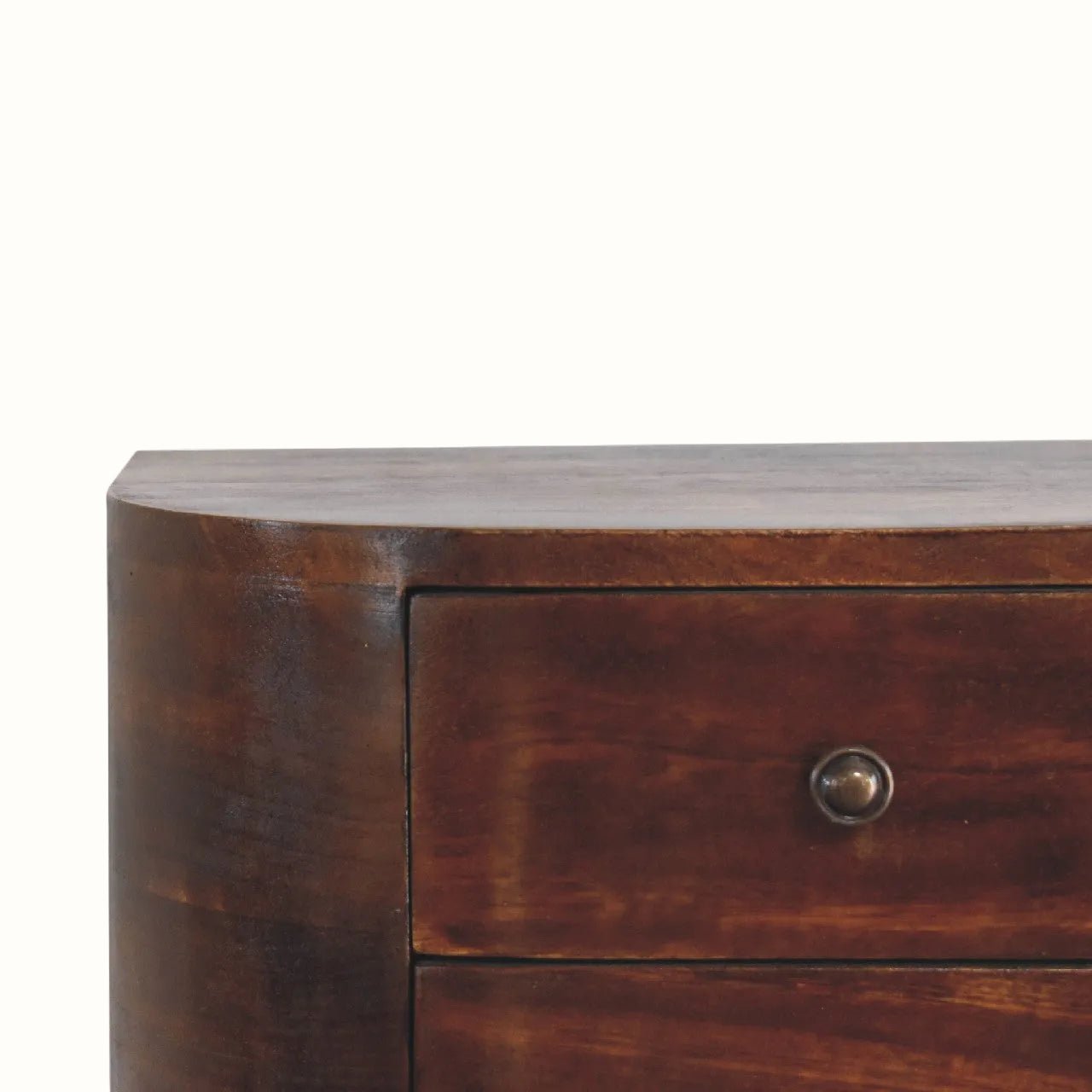 Molina Wall Mounted Bedside Table with 2 Drawers, Medium - Chestnut Bedside Tables - Bokel Home