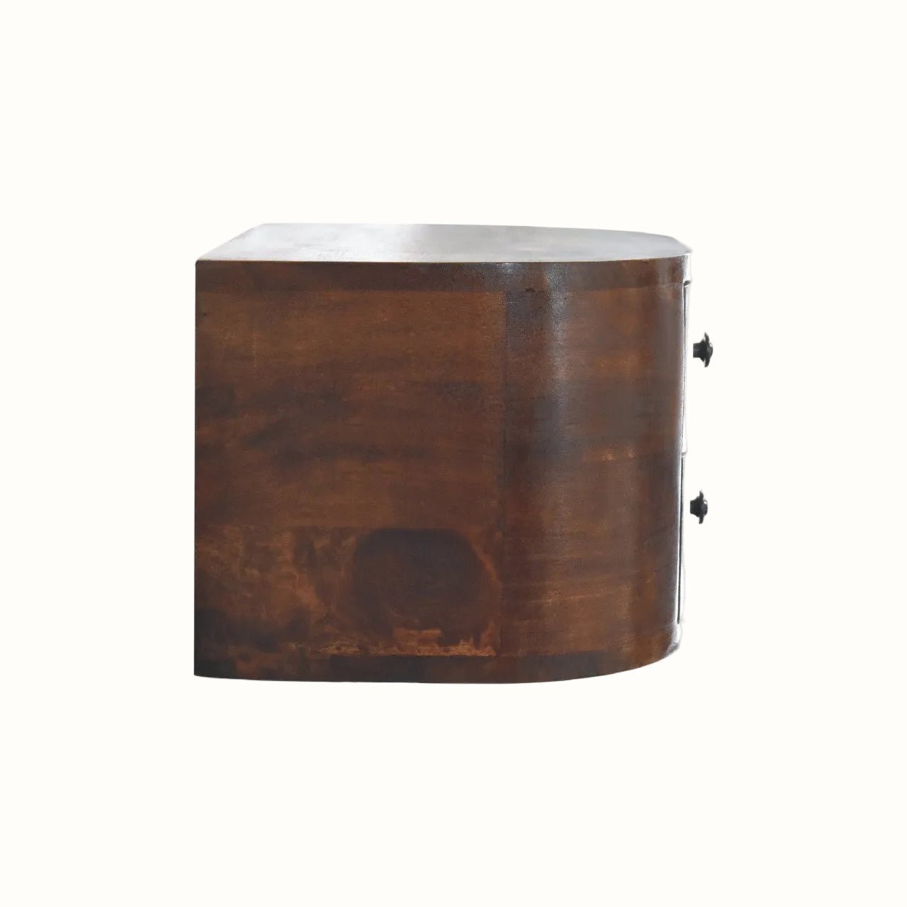 Molina Wall Mounted Bedside Table with 2 Drawers, Medium - Chestnut Bedside Tables - Bokel Home