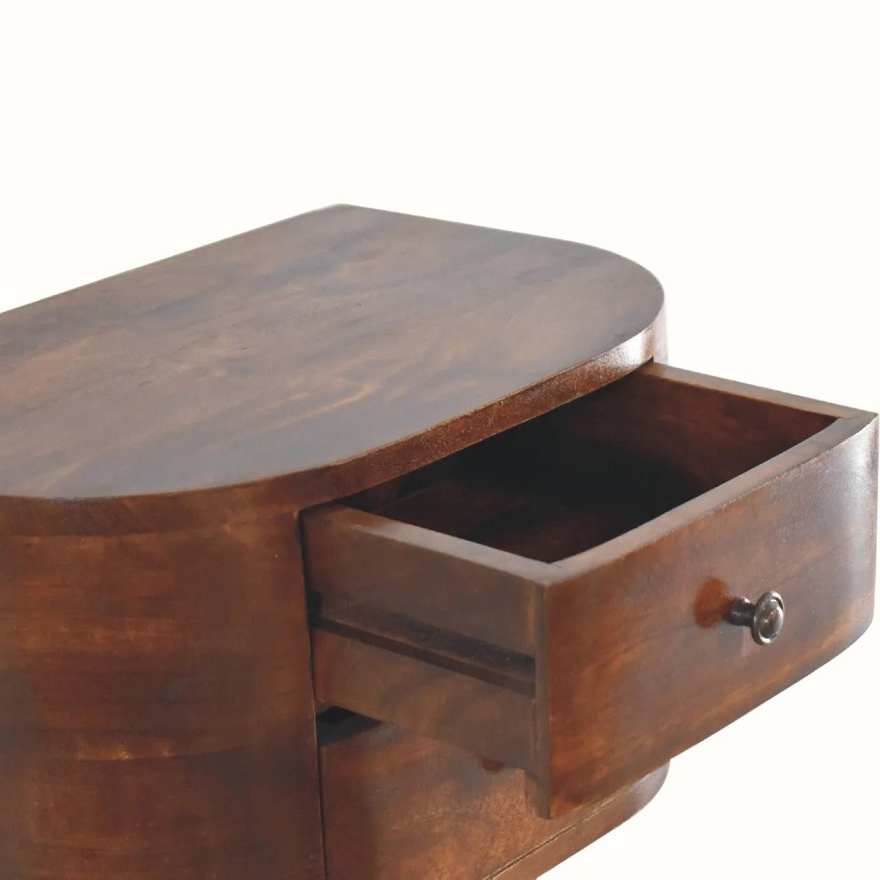 Molina Wall Mounted Bedside Table with 2 Drawers, Medium - Chestnut Bedside Tables - Bokel Home