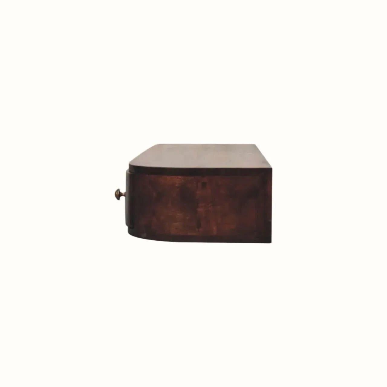 Molina Wall Mounted Console Table - California Walnut Console Tables - Bokel Home