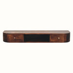 Molina Wall Mounted Console Table - California Walnut Console Tables - Bokel Home