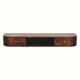 Molina Wall Mounted Console Table - California Walnut Console Tables - Bokel Home
