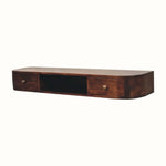 Molina Wall Mounted Console Table - California Walnut Console Tables - Bokel Home