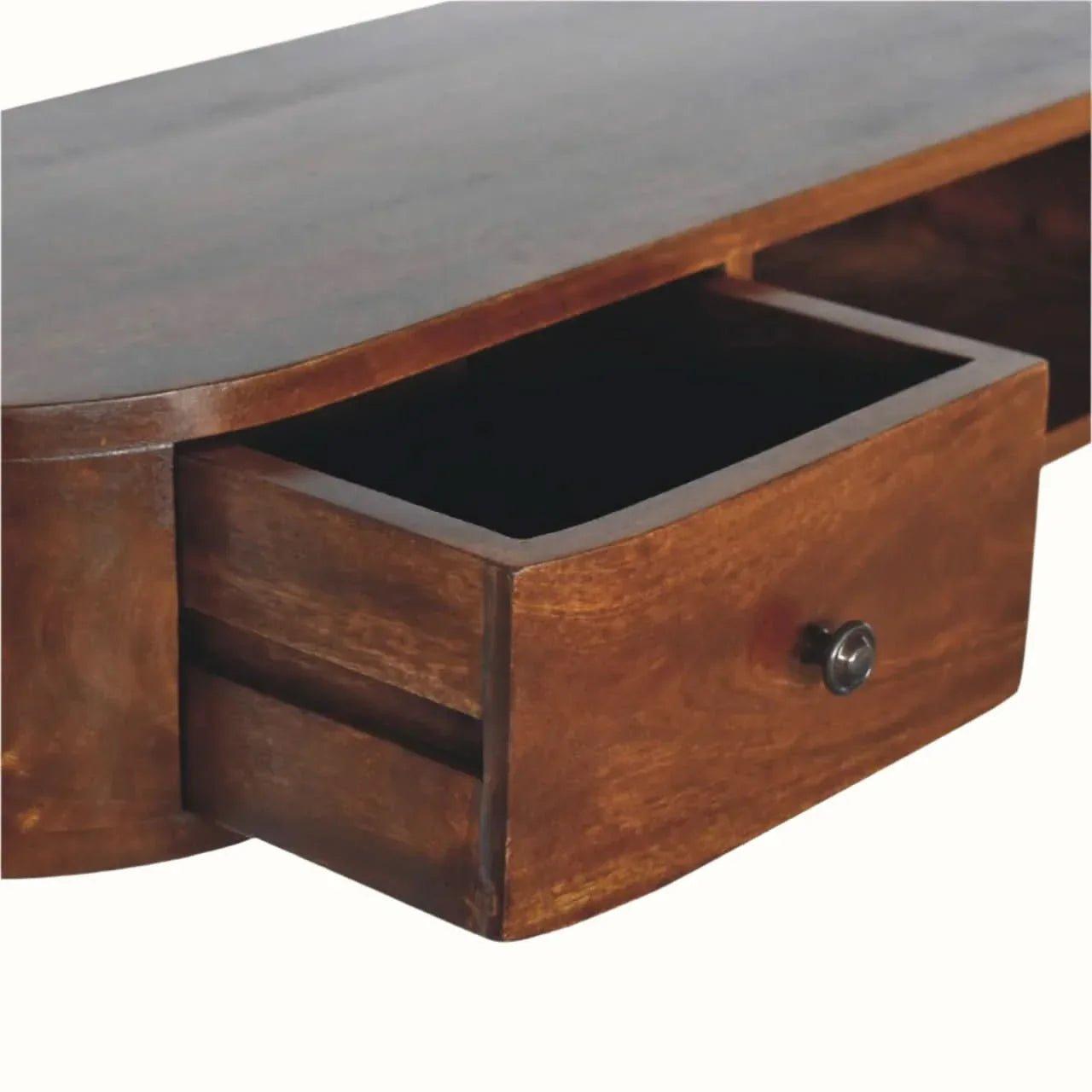 Molina Wall Mounted Console Table - Chestnut Console Tables - Bokel Home
