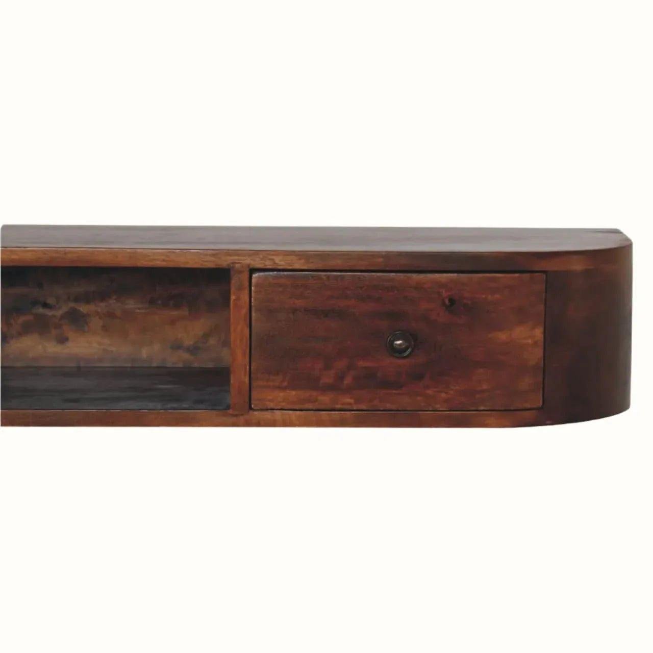 Molina Wall Mounted Console Table - Chestnut Console Tables - Bokel Home