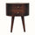 Molina Bedside Table 2 Drawers, Medium - California Walnut