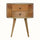 Molina Bedside Table 2 Drawers, Medium - Natural