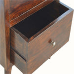 Nilson 2 Drawer Bedside Table, Medium - Walnut Bedside Tables - Bokel Home