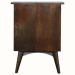 Nilson 2 Drawer Bedside Table, Medium - Walnut Bedside Tables - Bokel Home