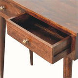 Nilson 2 Drawer Console Table, Medium - California Walnut Console Tables - Bokel Home