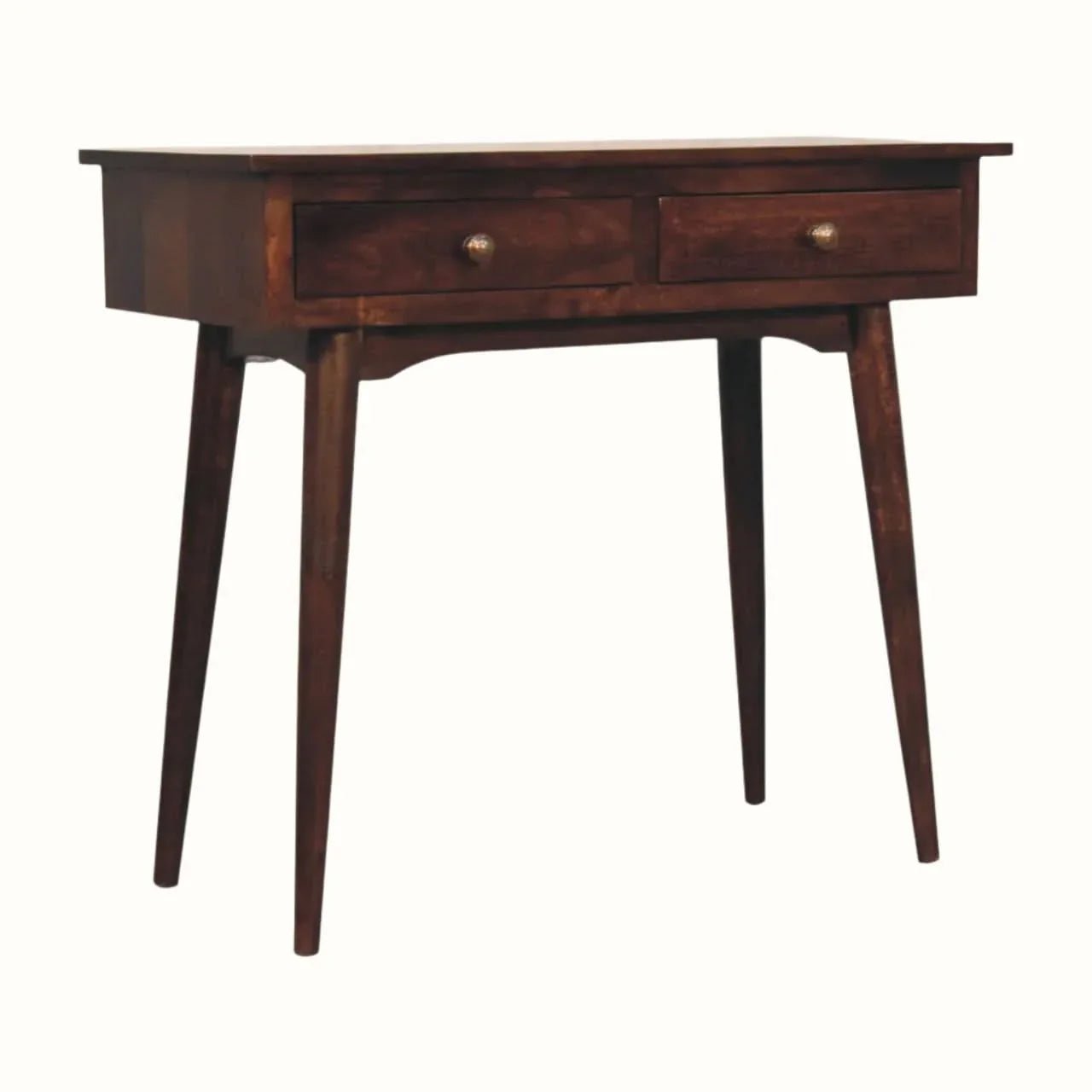 Nilson 2 Drawer Console Table, Medium - California Walnut Console Tables - Bokel Home