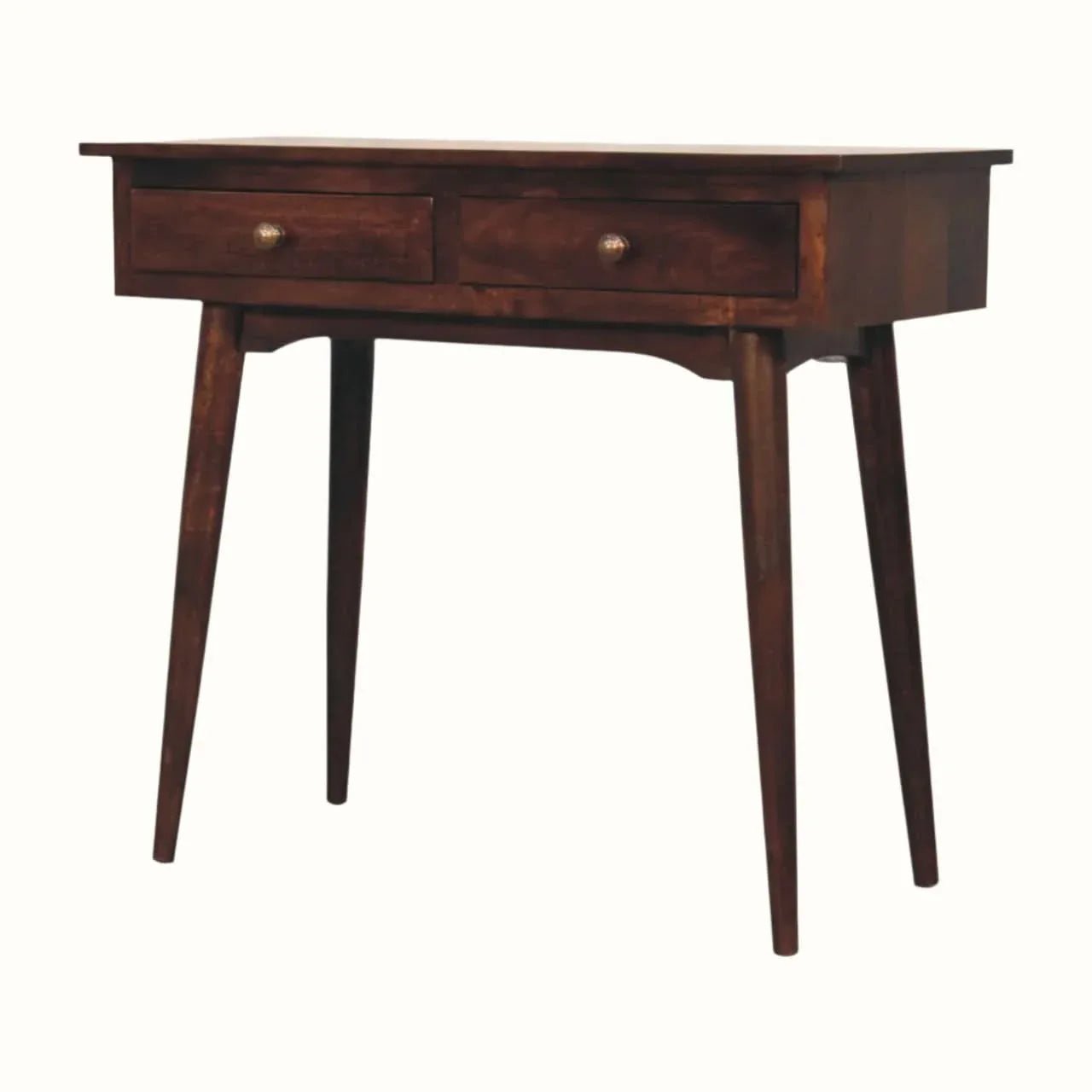Nilson 2 Drawer Console Table, Medium - California Walnut Console Tables - Bokel Home