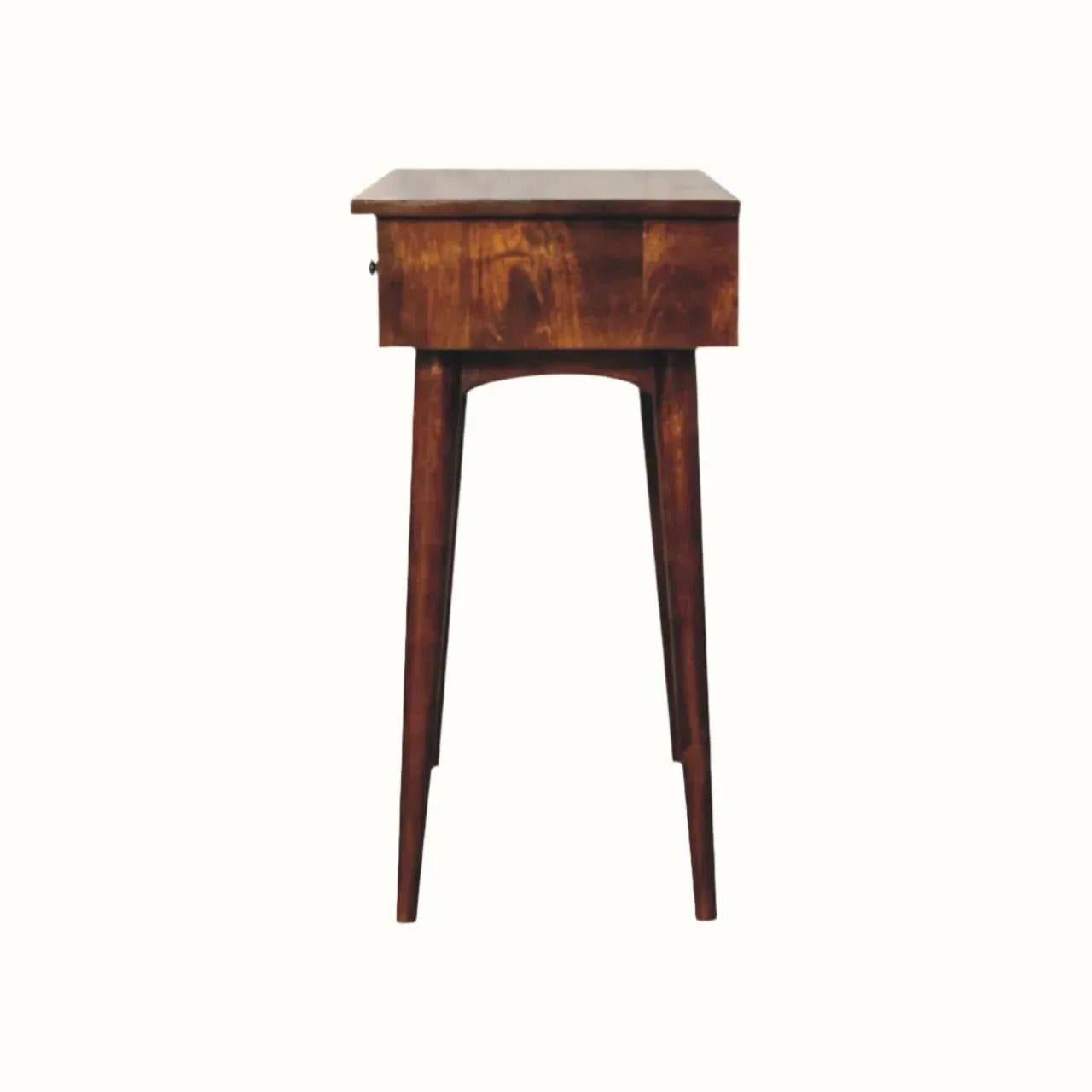 Nilson 2 Drawer Console Table, Medium - Chestnut Console Tables - Bokel Home