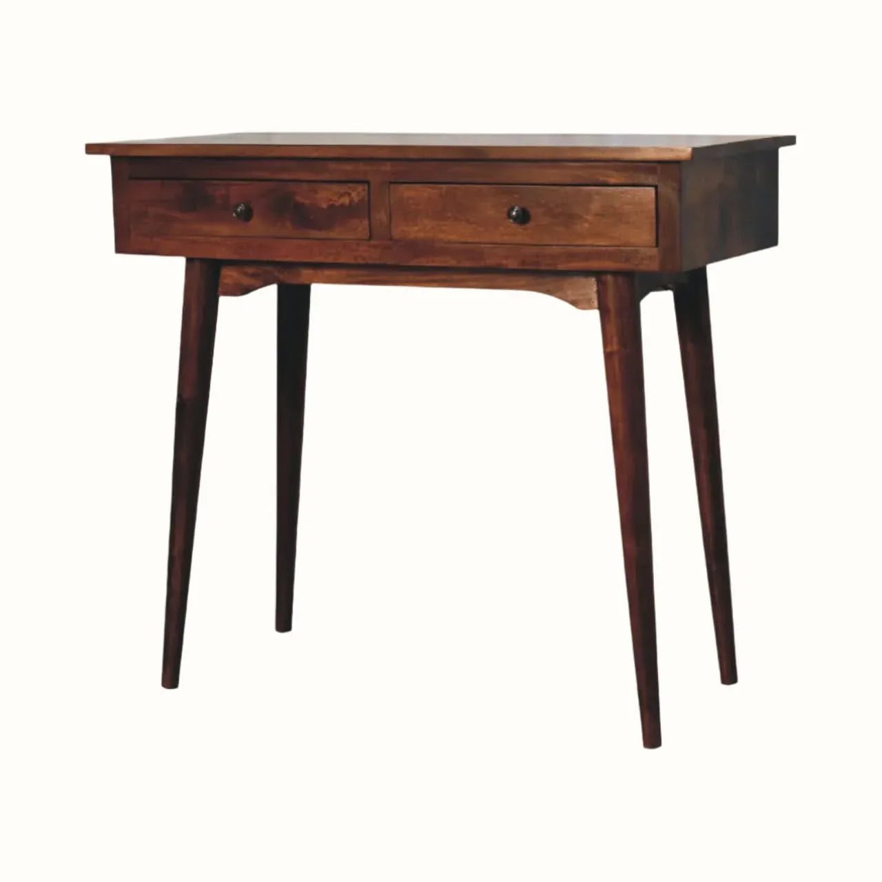 Nilson 2 Drawer Console Table, Medium - Chestnut Console Tables - Bokel Home