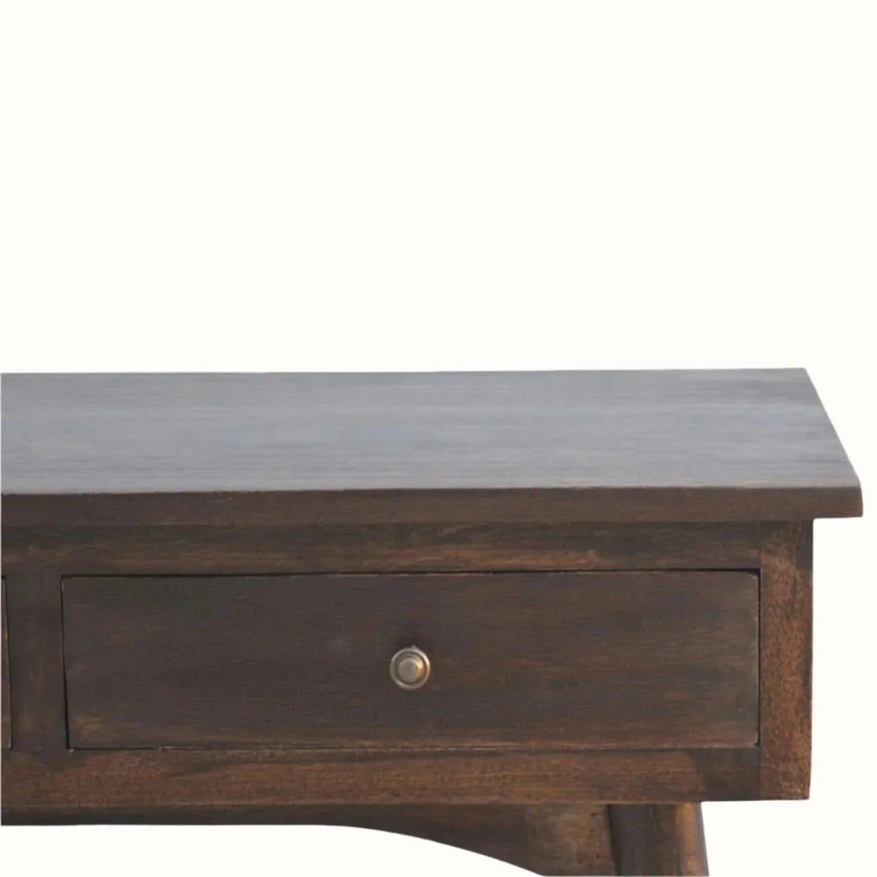 Nilson 2 Drawer Console Table, Medium - Light Walnut Console Tables - Bokel Home