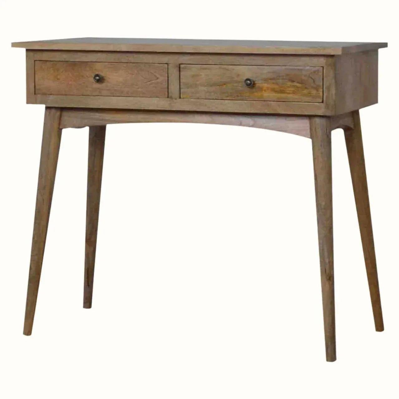 Nilson 2 Drawer Console Table, Medium - Natural Console Tables - Bokel Home