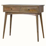 Nilson 2 Drawer Console Table, Medium - Natural Console Tables - Bokel Home