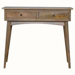 Nilson 2 Drawer Console Table, Medium - Natural Console Tables - Bokel Home