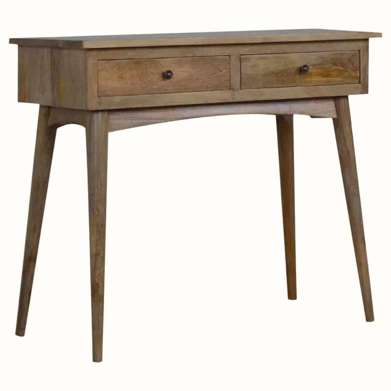 Nilson 2 Drawer Console Table, Medium - Natural Console Tables - Bokel Home