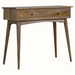 Nilson 2 Drawer Console Table, Medium - Natural Console Tables - Bokel Home