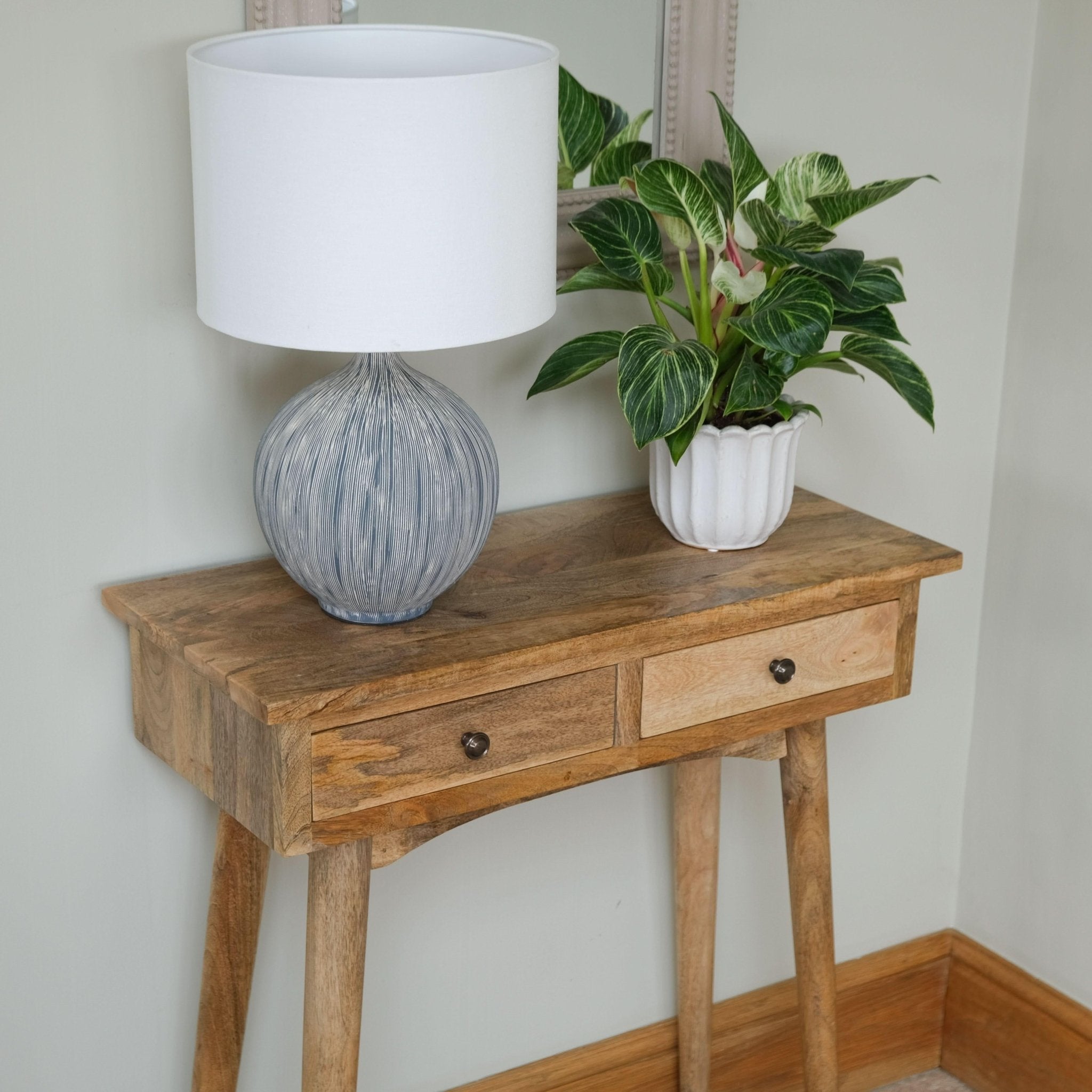 Nilson 2 Drawer Console Table, Small - Natural Console Tables - Bokel Home