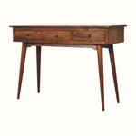 Nilson 3 Drawer Console Table, Large - Chestnut Console Tables - Bokel Home