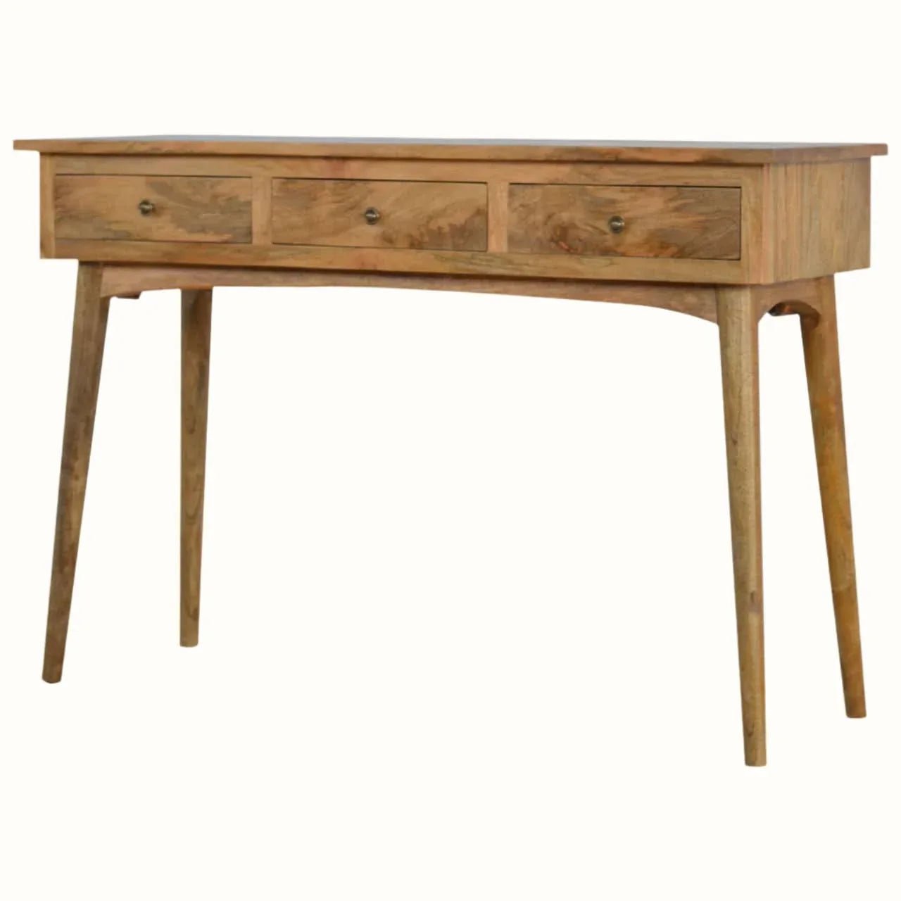 Nilson 3 Drawer Console Table, Large - Natural Console Tables - Bokel Home