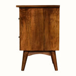 Nilson Bedside Table with 2 Drawers, Medium - Chestnut Bedside Tables - Bokel Home