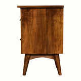 Nilson Bedside Table with 2 Drawers, Medium - Chestnut Bedside Tables - Bokel Home