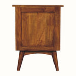 Nilson Bedside Table with 2 Drawers, Medium - Chestnut Bedside Tables - Bokel Home