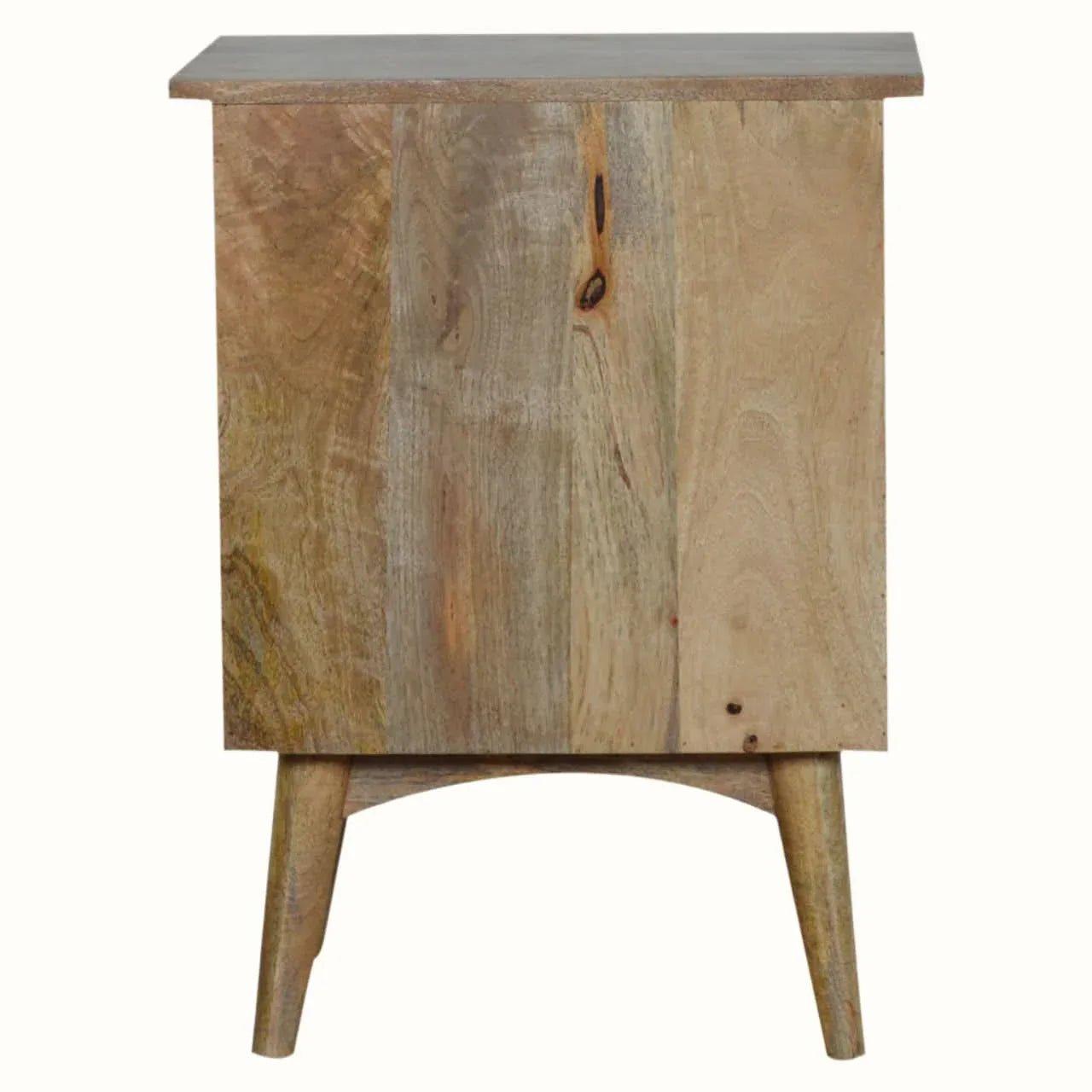 Nilson Bedside Table with 2 Drawers, Medium - Natural Bedside Tables - Bokel Home